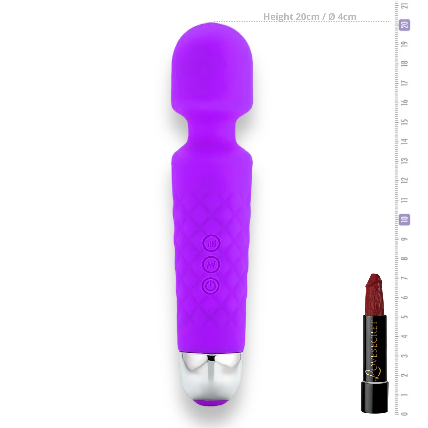 iWand Wand Vibrator 18 Snelheden Zwart
