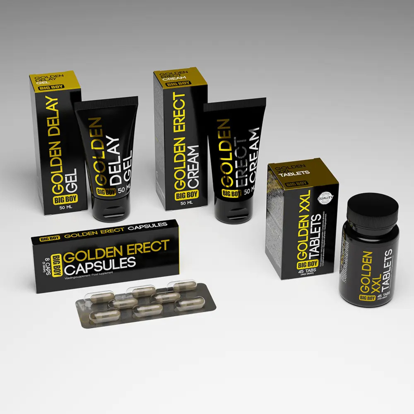 Golden Erect Capsules – Big Boy 8 Caps