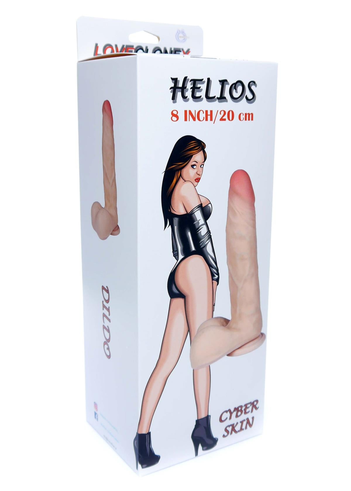 Boysoftoys - 21-00020 - Helios - Loveclonex - Ultrarealistische Dildo - Cyber skin voelt echt aan - Beter dan Siliconen - 4,8 cm dik - Zuignap - Huidskleur - 8 inch / 23 cm