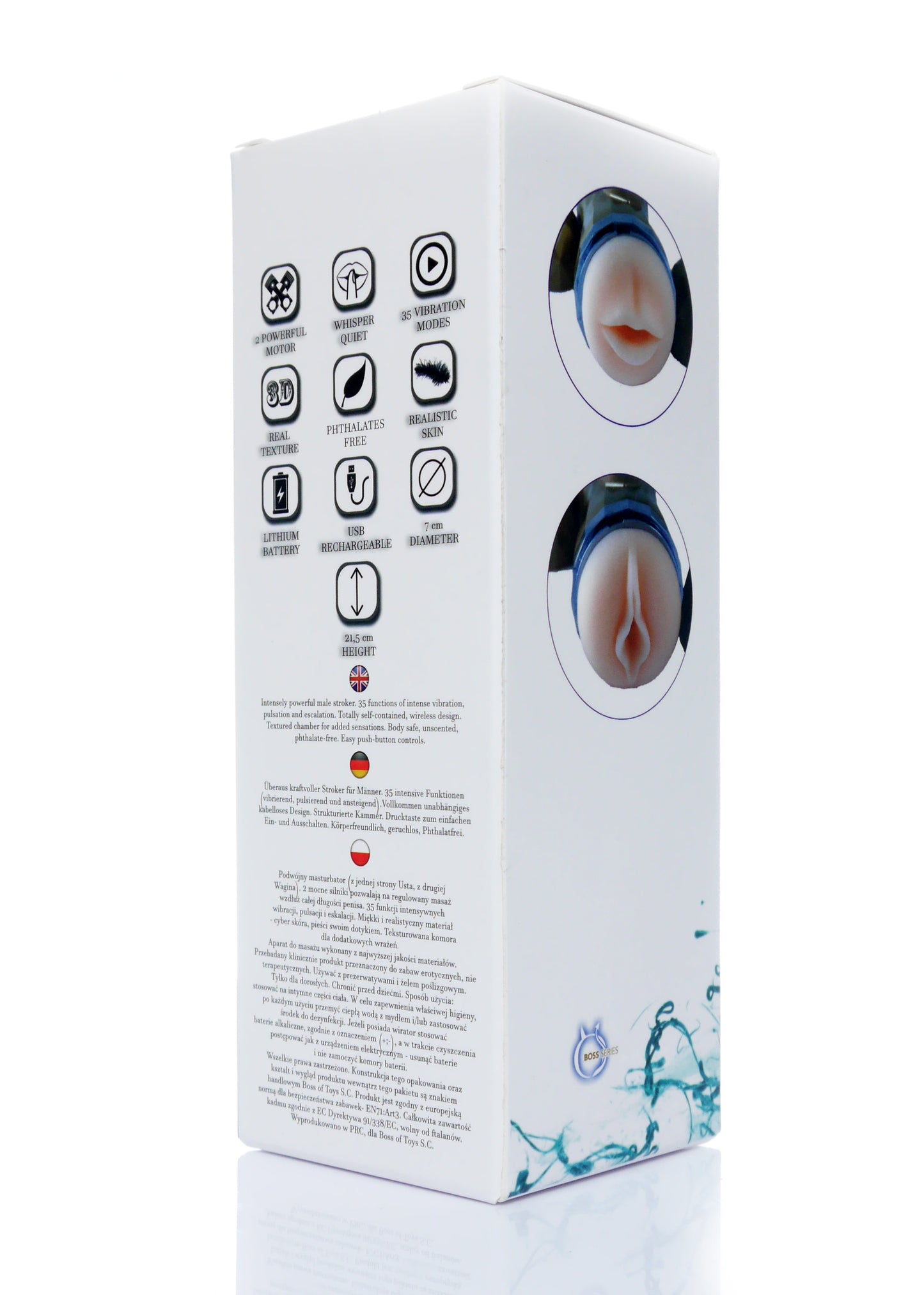 Boysoftoys – Double Delight Masturbator – 35 Functies – USB Oplaadbaar – 26-00075