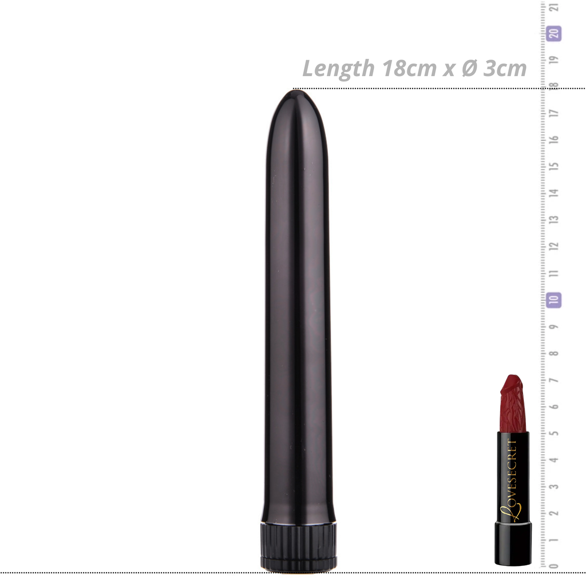 Slim Black Vibrator with Multiple Vibration Modes