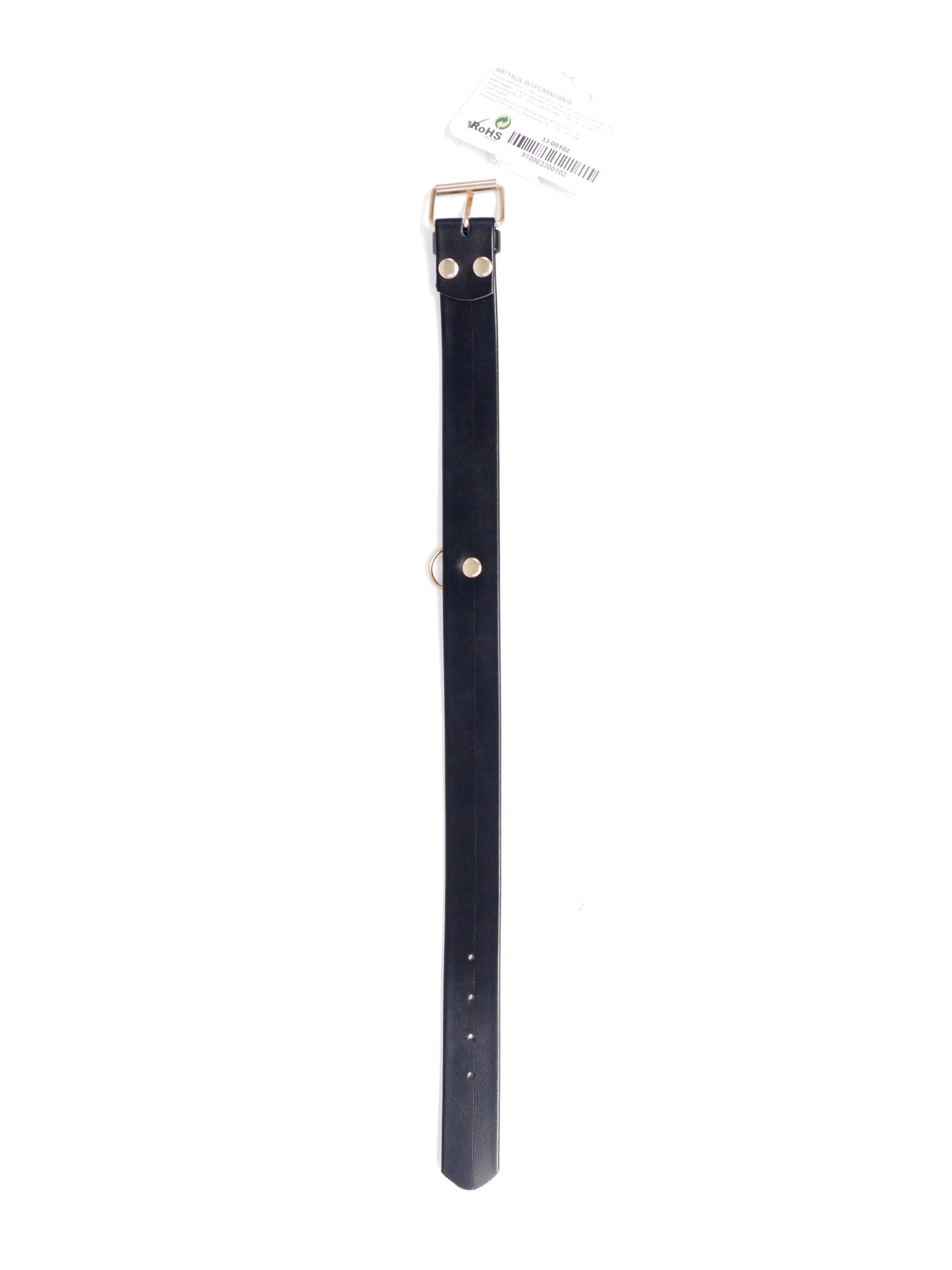 Bossoftoys - 33-00102 - Collar With Studs 3 Cm- Big - Gold - Diamonds