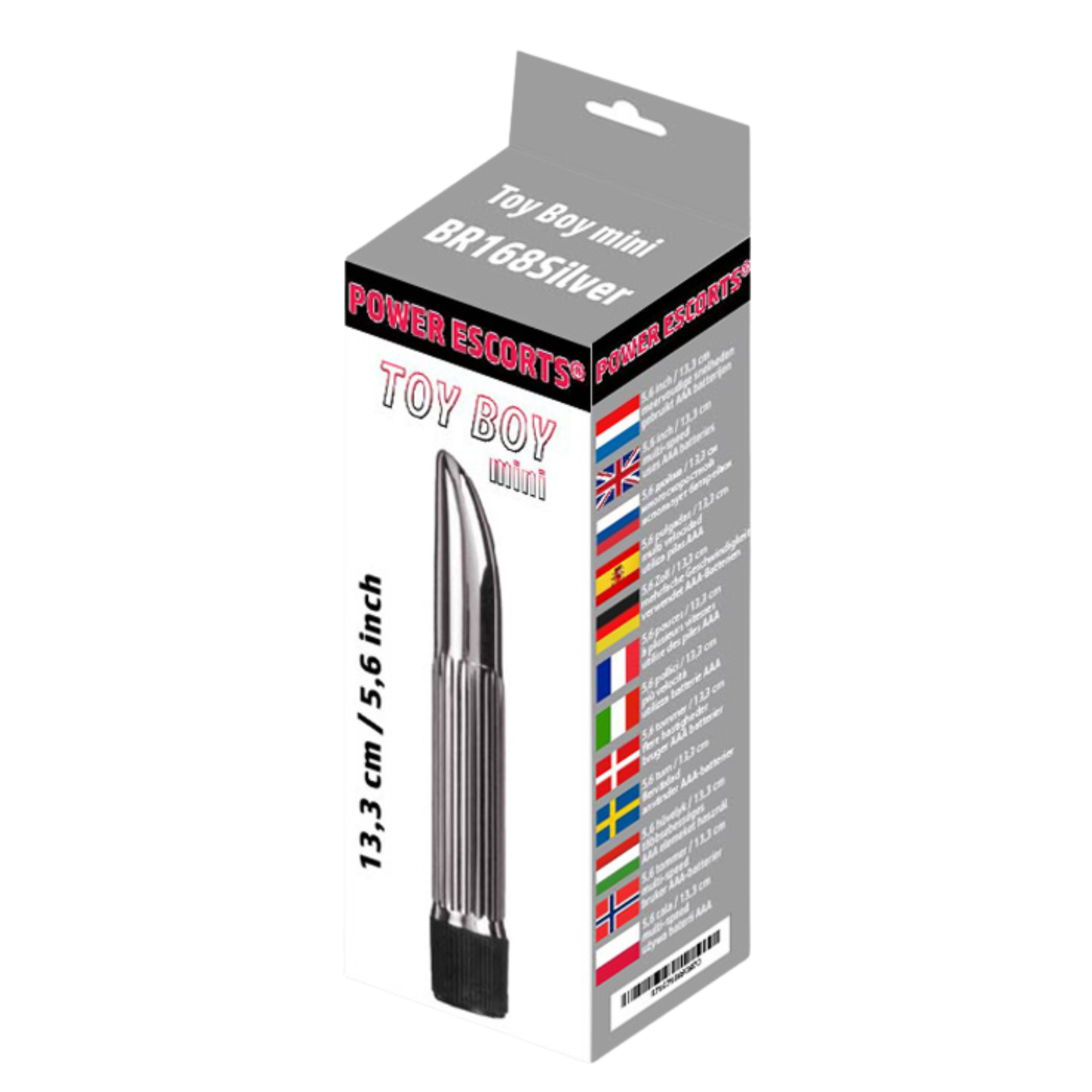 Toy Boy Mini Bullet Vibrator – Zilver 13,3 cm