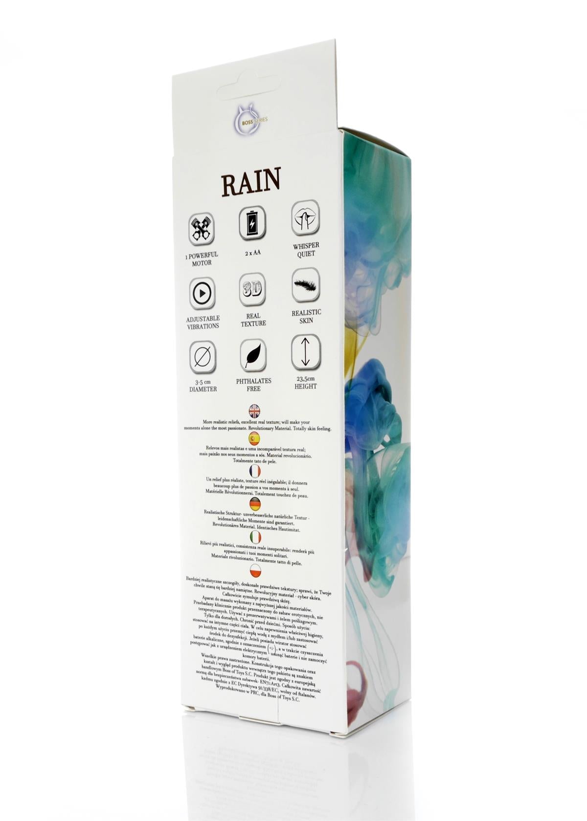 Boysoftoys – Rain Realistic Vibrator – 23,5 cm – Cyber Leather – Flesh – 44-00001