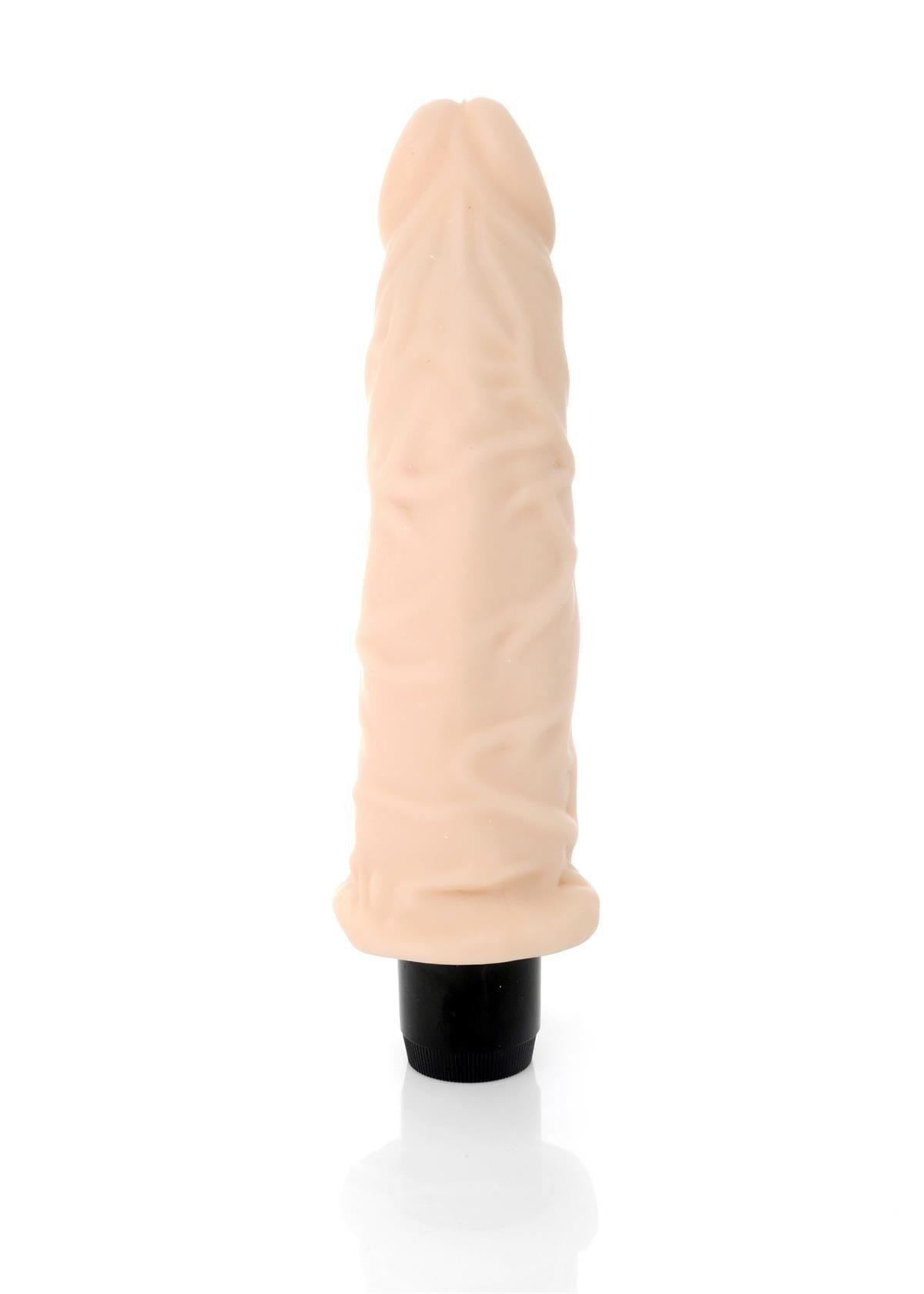 Bossoftoys Drizzle Realistic vibrator - Cyber leather - Extra ordinary Flexible Material - Flesh - 19 cm - 44-00005