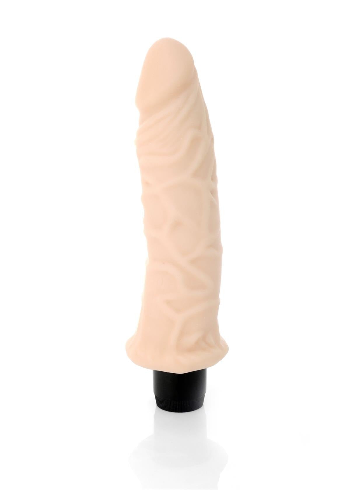 Bossoftoys Drizzle Realistic vibrator - Cyber leather - Extra ordinary Flexible Material - Flesh - 19 cm - 44-00005