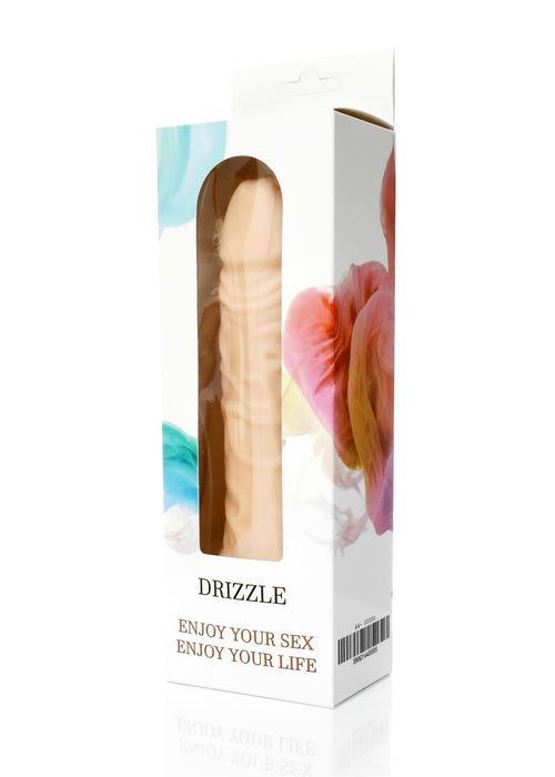 Bossoftoys Drizzle Realistic vibrator - Cyber leather - Extra ordinary Flexible Material - Flesh - 19 cm - 44-00005