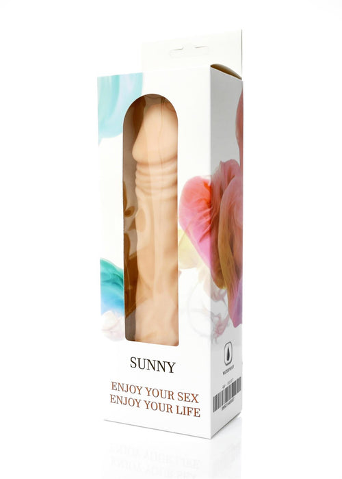 Bossoftoys Sunny Realistic vibrator - 12 function - Cyber leather - Extra ordinary Flexible Material - Flesh - 20,5 cm - 44-00007