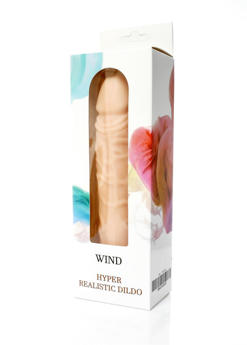 Bossoftoys - 44-00009 - Wind - Realistic Dildo - Cyber leather - Extra ordinary Flexible Material - Flesh - 19,5 cm