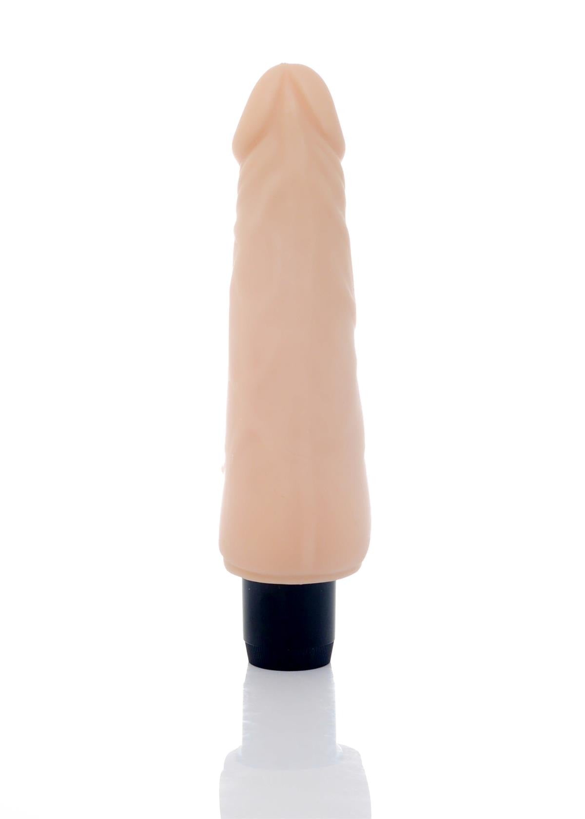 Bossoftoys Hurricane Realistic vibrator - Cyber leather - Extra ordinary Flexible Material - Flesh - 18,5 cm-44-00001