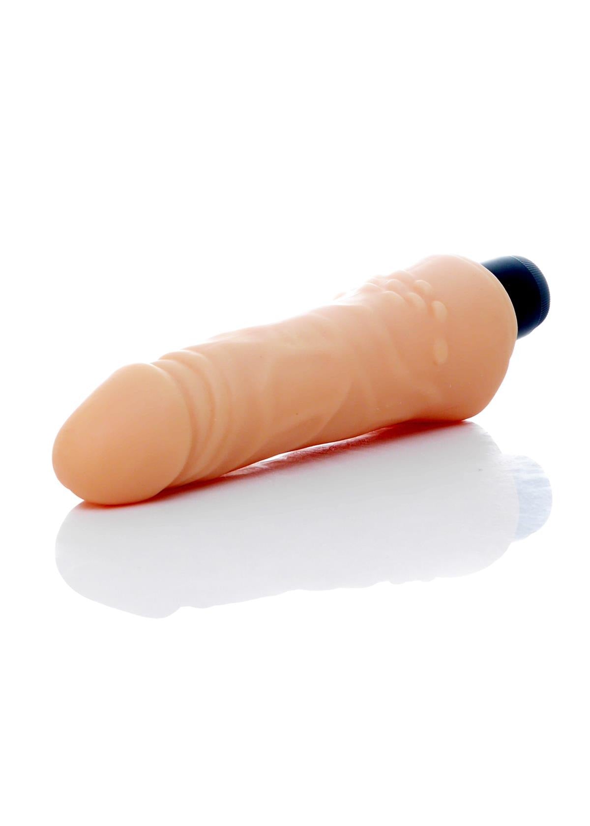 Bossoftoys Hurricane Realistic vibrator - Cyber leather - Extra ordinary Flexible Material - Flesh - 18,5 cm-44-00001
