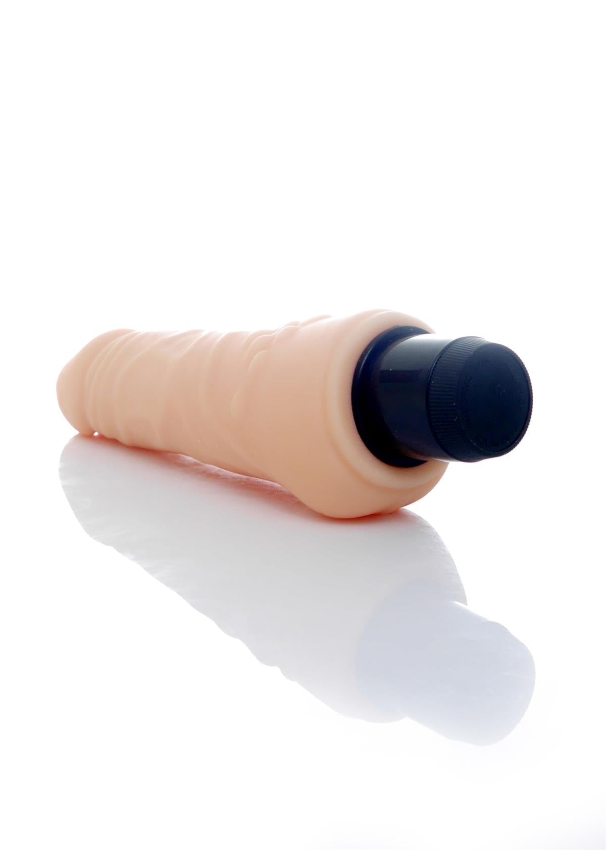 Bossoftoys Hurricane Realistic vibrator - Cyber leather - Extra ordinary Flexible Material - Flesh - 18,5 cm-44-00001