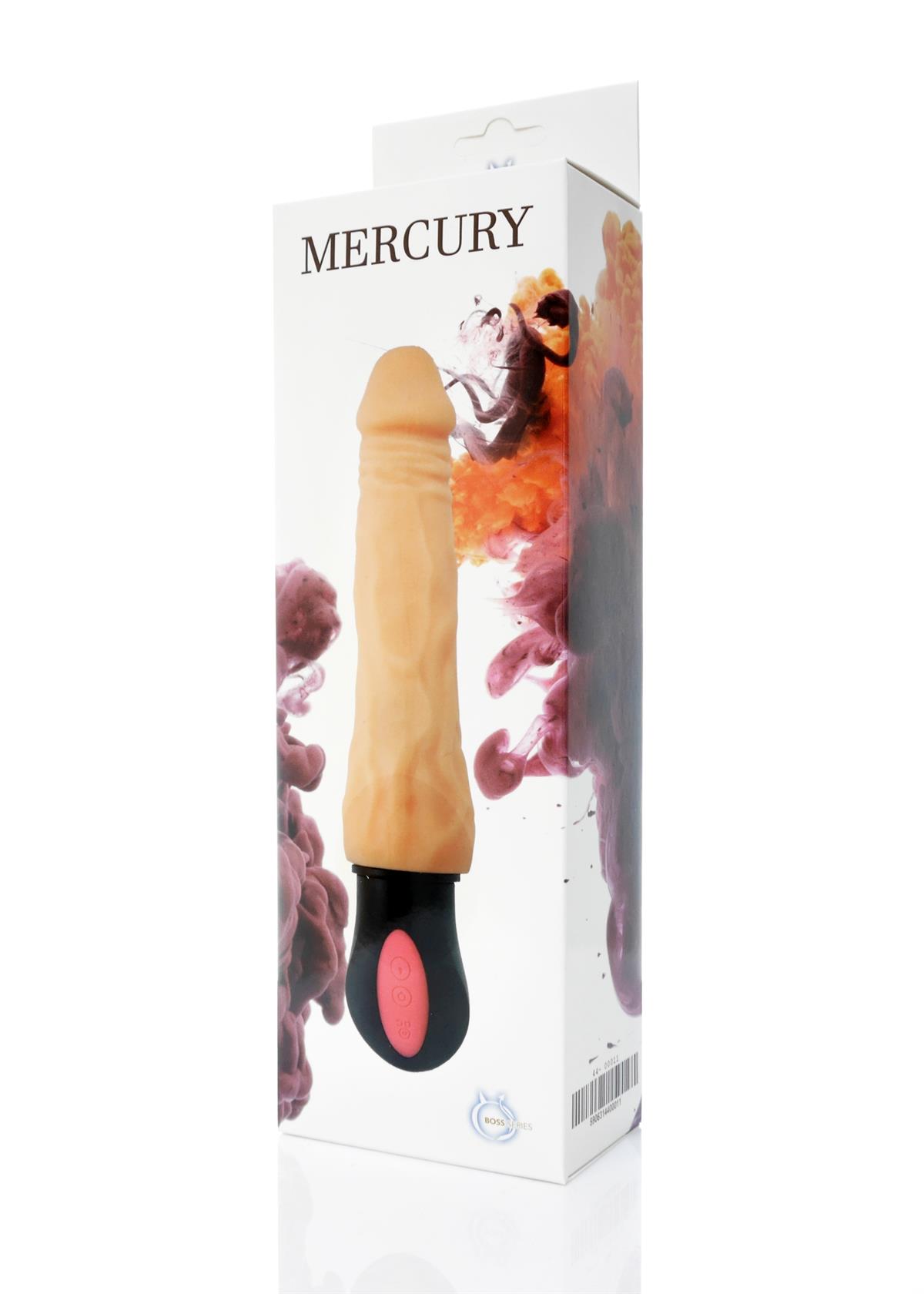 Boysoftoys - 44-00011 - Mercury - Mega Realistic Bending vibrator - 12 Function - Usb rechargeable - Cyber leather - Extra ordinary Flexible Material - Flesh - 27 cm