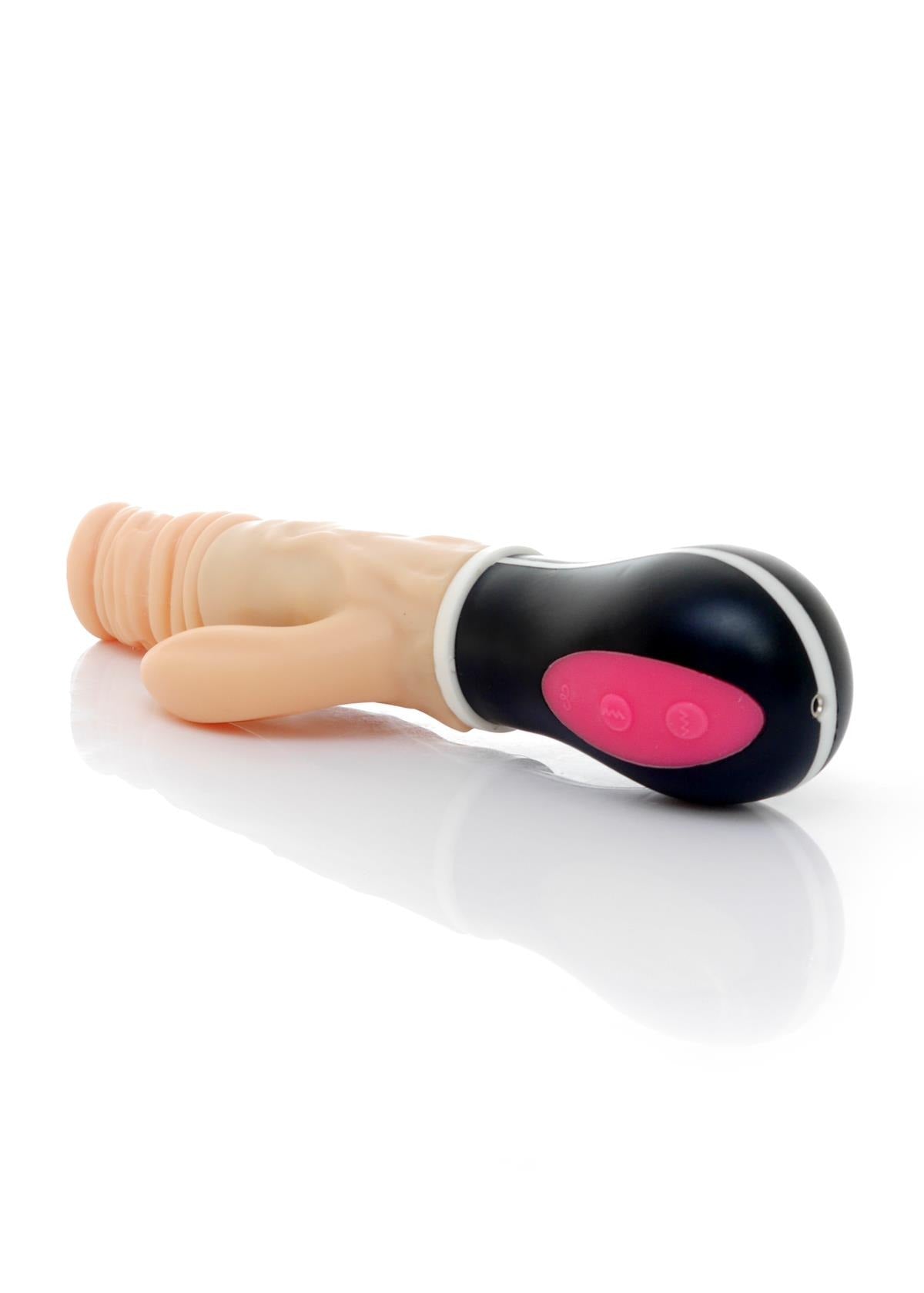 Boysoftoys Uranus Up & Down vibrator - Rotating vibrator - Mega Realistic Bending vibrator - 44-00013 - 12 Function - Usb rechargeable - Cyber leather - Extra ordinary Flexible Material - Flesh - 27 cm