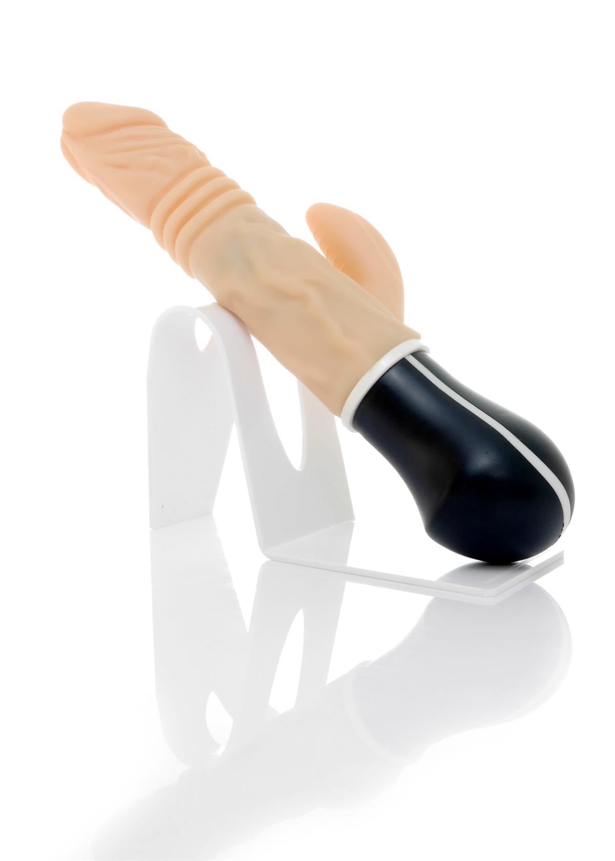 Boysoftoys Uranus Up & Down vibrator - Rotating vibrator - Mega Realistic Bending vibrator - 44-00013 - 12 Function - Usb rechargeable - Cyber leather - Extra ordinary Flexible Material - Flesh - 27 cm