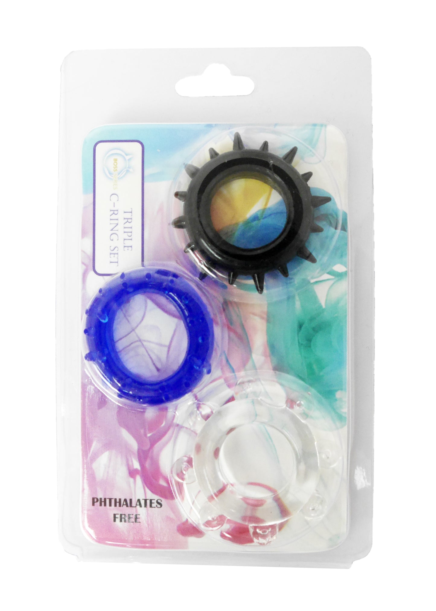 Boysoftoys – 3 Pack Cockring Set – Siliconen – Meerkleurig – 44-00017