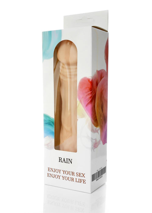 Bossoftoys Rain Realistic vibrator - Cyber leather - Extra ordinary Flexible Material - Flesh - 23,5 cm - 44-00002