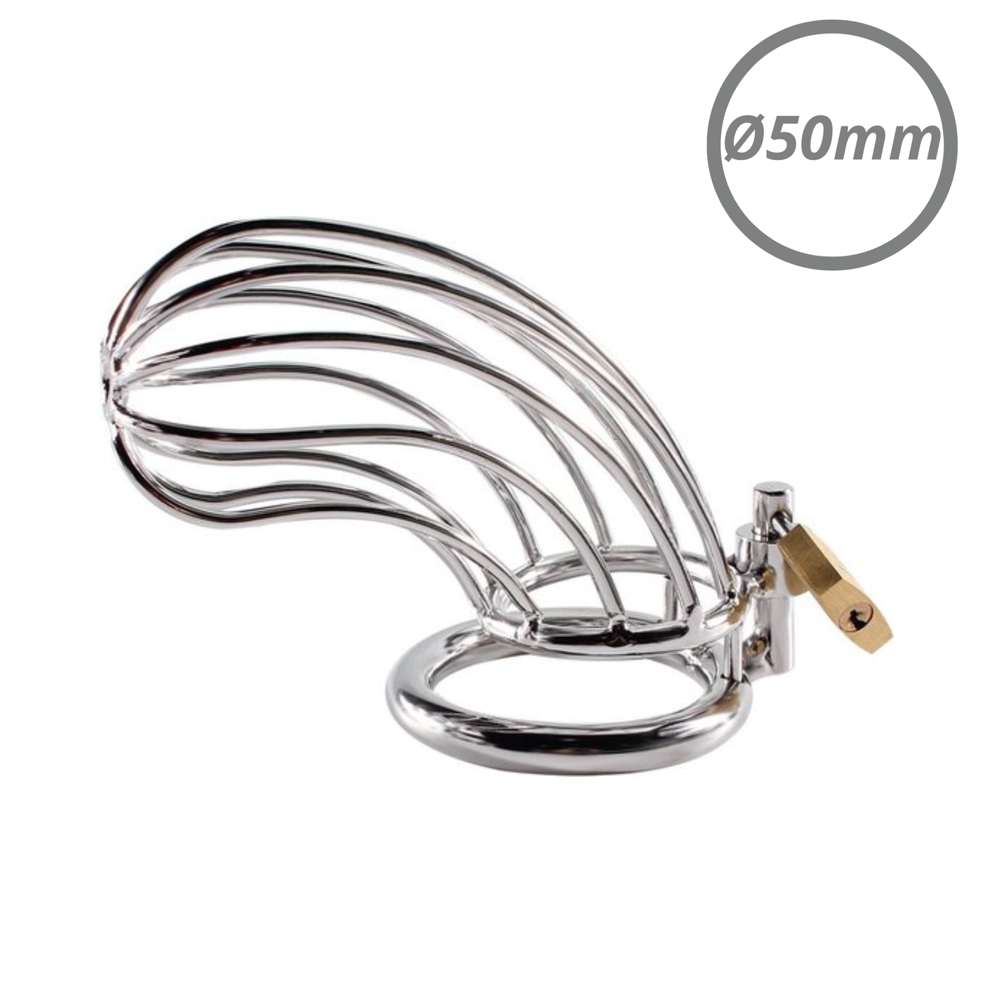 Prison Break Chastity Cage – RVS Penis Kooi Silver