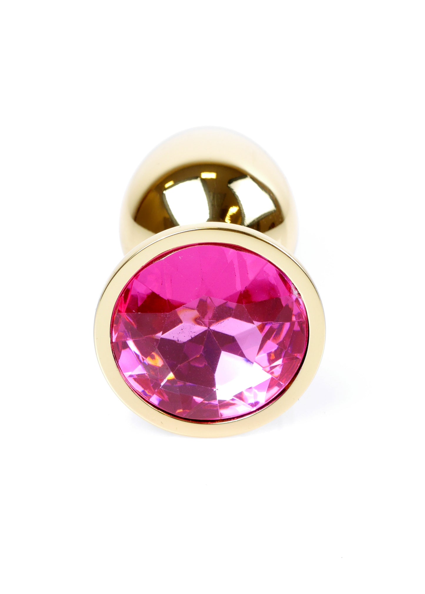 Boysoftoys – Gouden Anale Plug met Roze Kristal – 64-00017