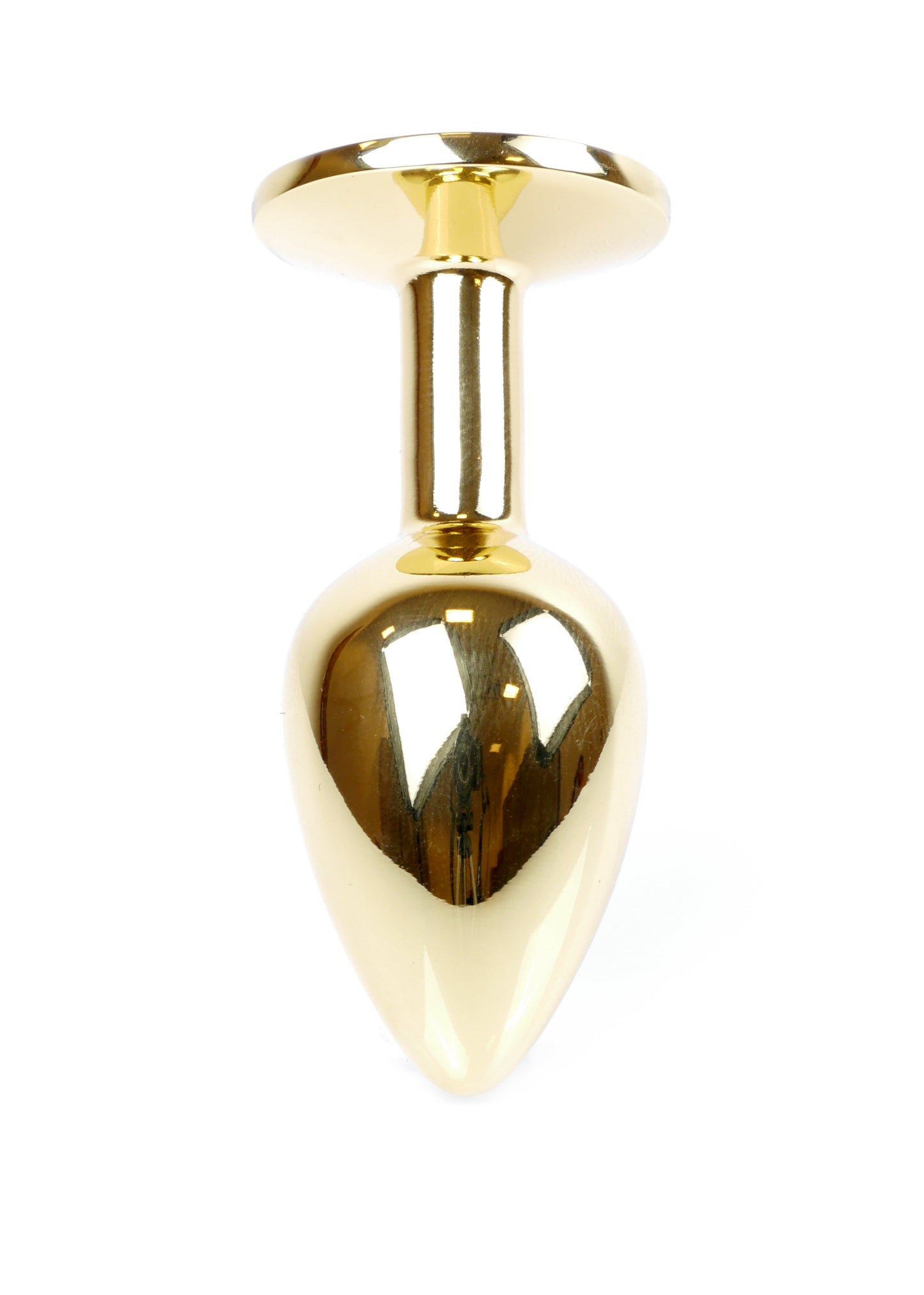 Boysoftoys – Gouden Anale Plug met Lichtblauwe Kristal – 64-00022