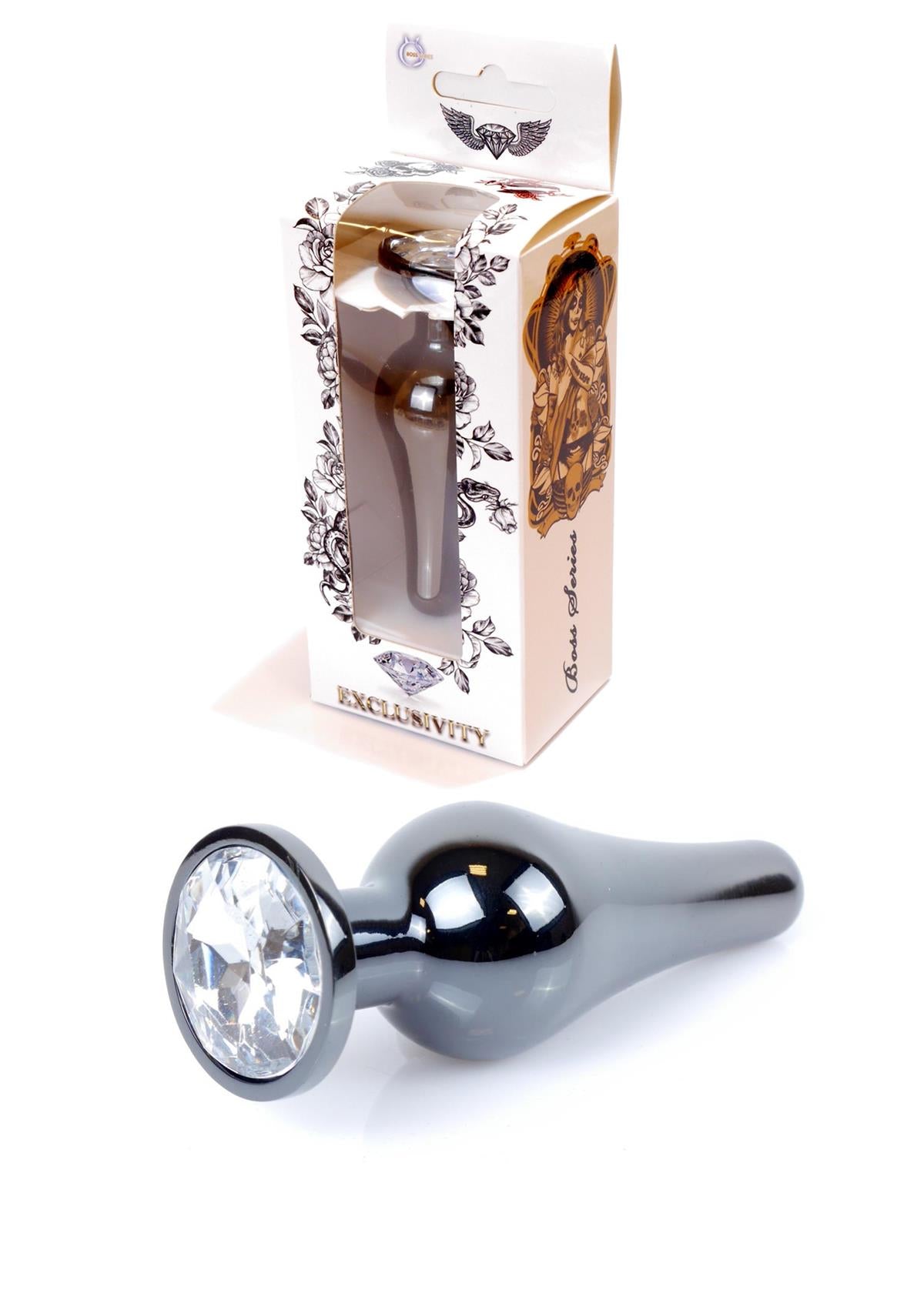 Boysoftoys - Buttplug - Donker - Zilver - Anaal - Transparant - 64-00057