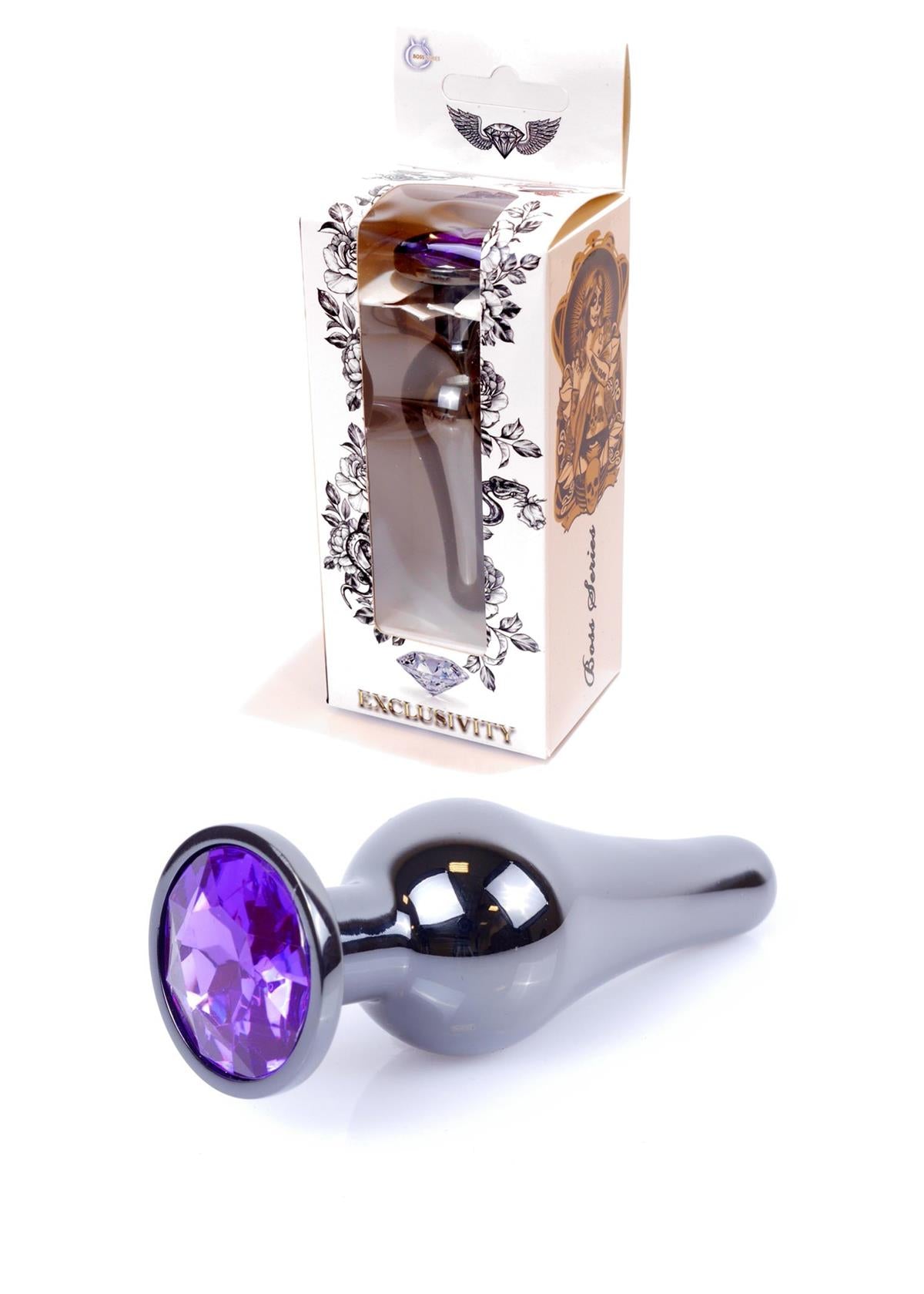Boysoftoys - Buttplug - Donker - Zilver - Anaal - Paars - 64-00061