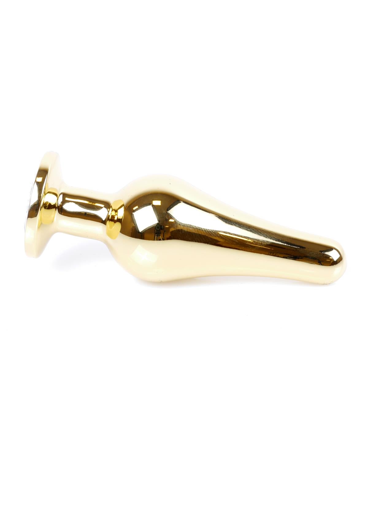Boysoftoys Gouden Buttplug Anal Plug Met Roze steen