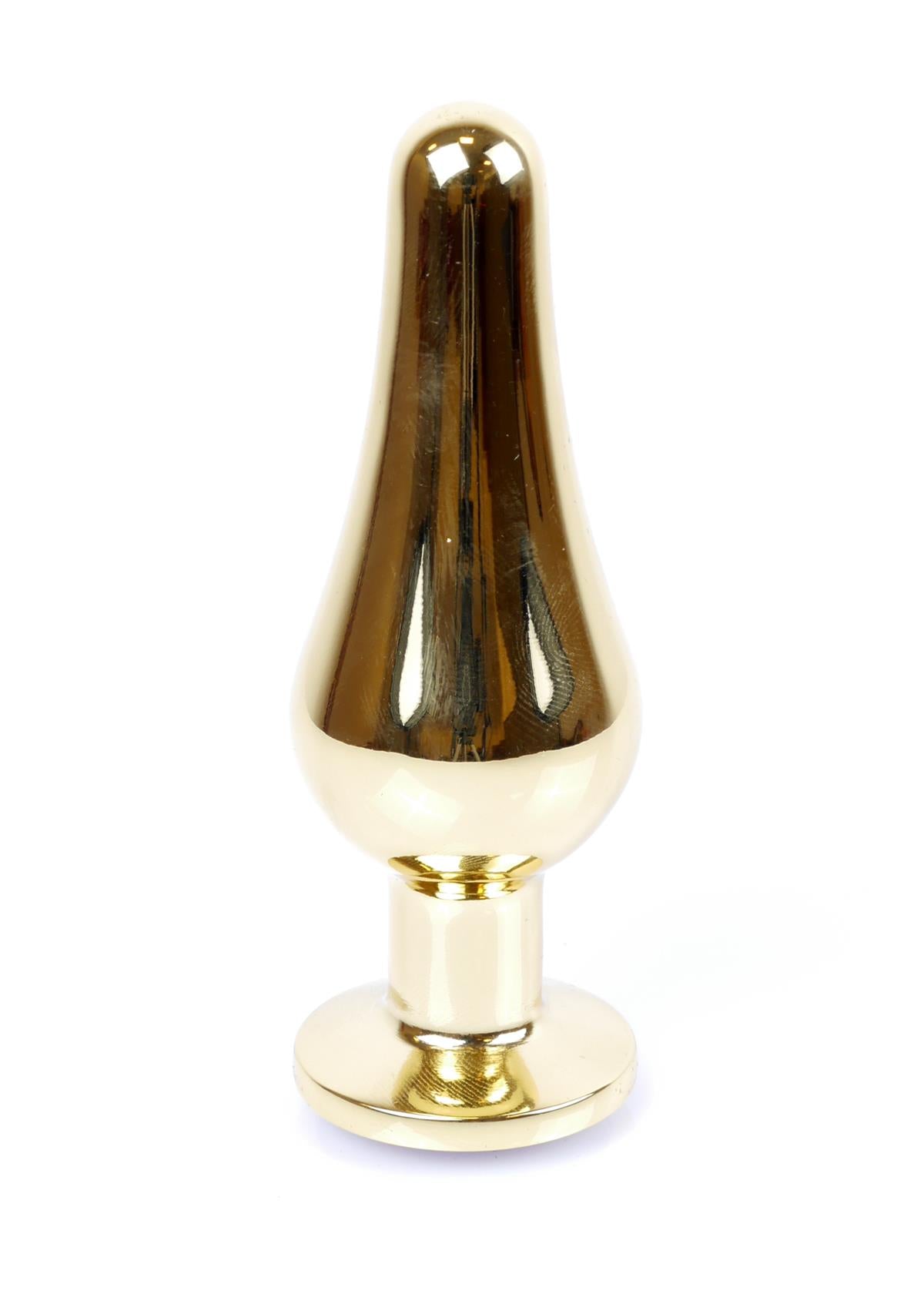 Boysoftoys Gouden Buttplug Anal Plug Met Roze steen