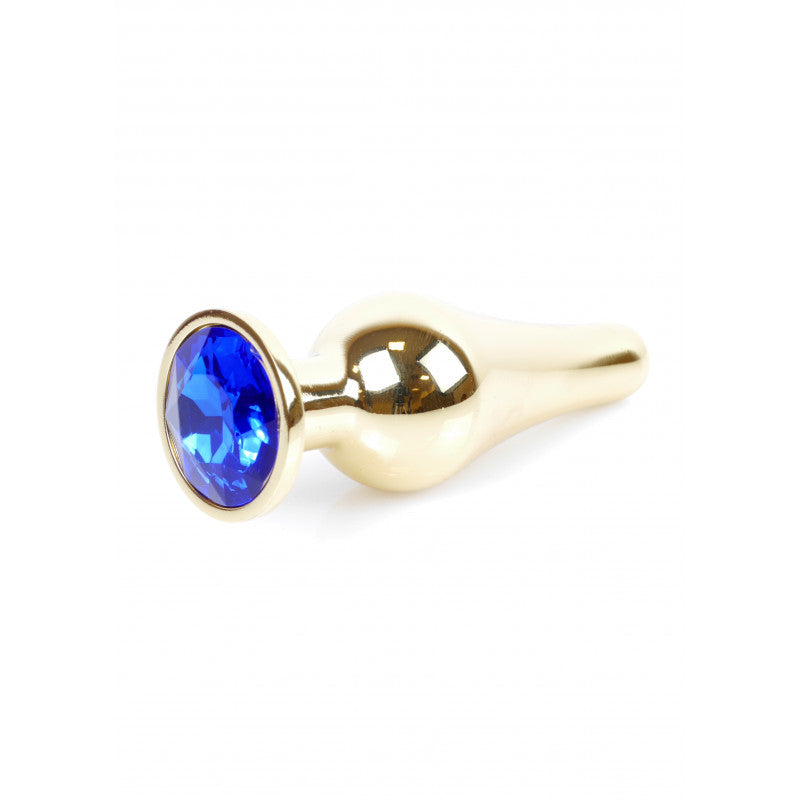 Boysoftoys - Grote Buttplug - Goud - Anaal - Donkerblauw - 64-00068