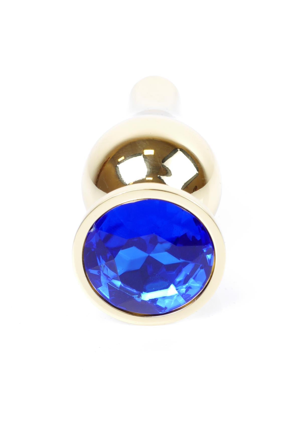 Boysoftoys - Grote Buttplug - Goud - Anaal - Donkerblauw - 64-00068