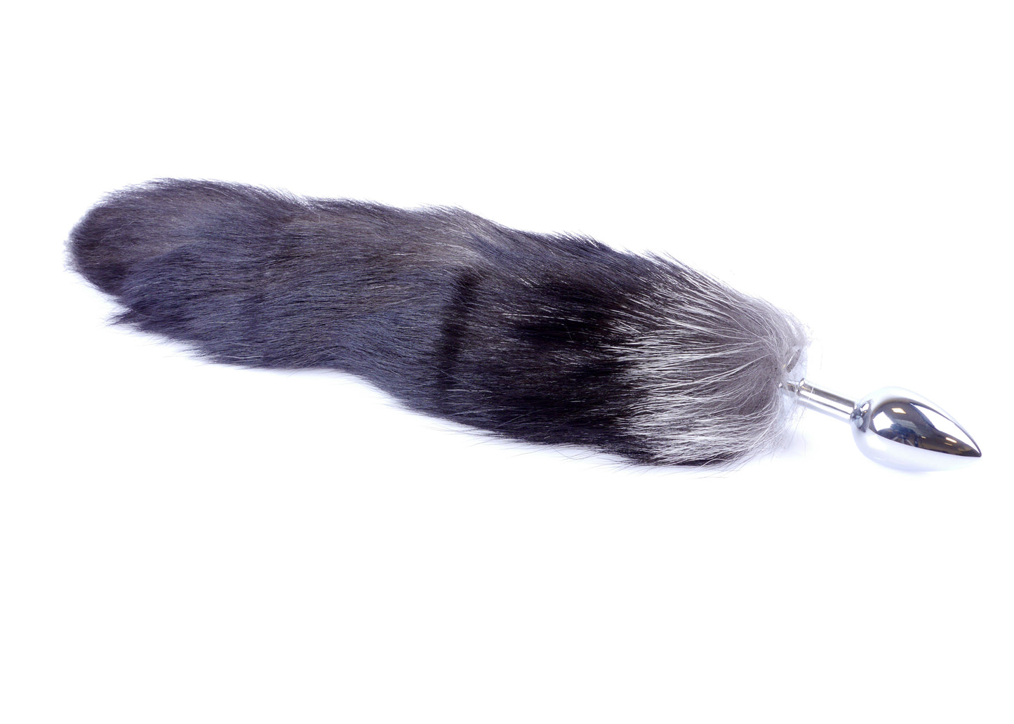 Boysoftoys – Plug met Zwarte Fox Tail – XXL – 45 cm - Vossenstaart