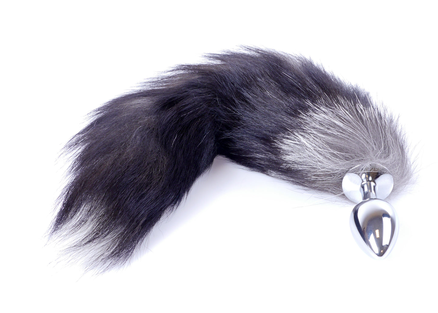 Boysoftoys – Plug met Zwarte Fox Tail – XXL – 45 cm - Vossenstaart