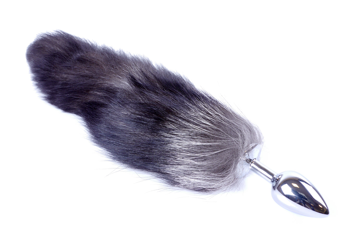 Boysoftoys – Plug met Zwarte Fox Tail – XXL – 45 cm - Vossenstaart