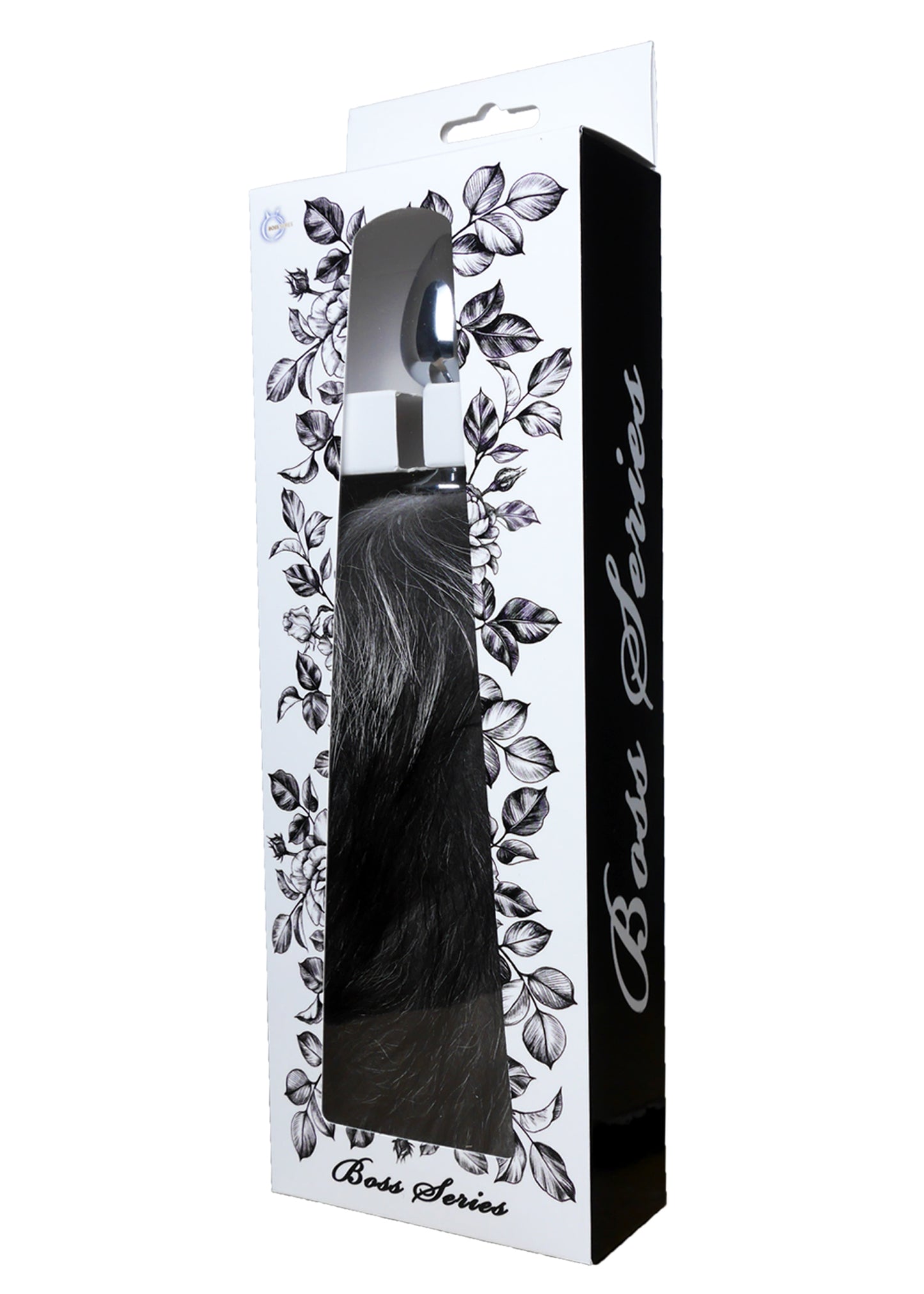 Boysoftoys – Plug met Zwarte Fox Tail – XXL – 45 cm - Vossenstaart