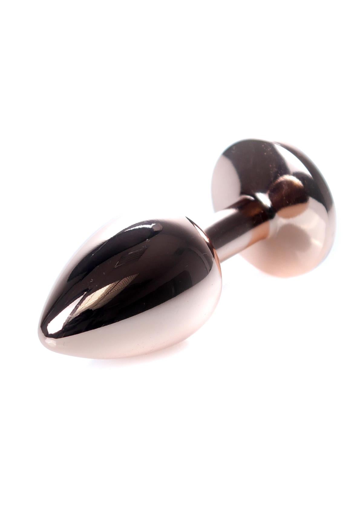Boysoftoys – Rose Gold Anal Plug met Rode Edelsteen – 7 cm