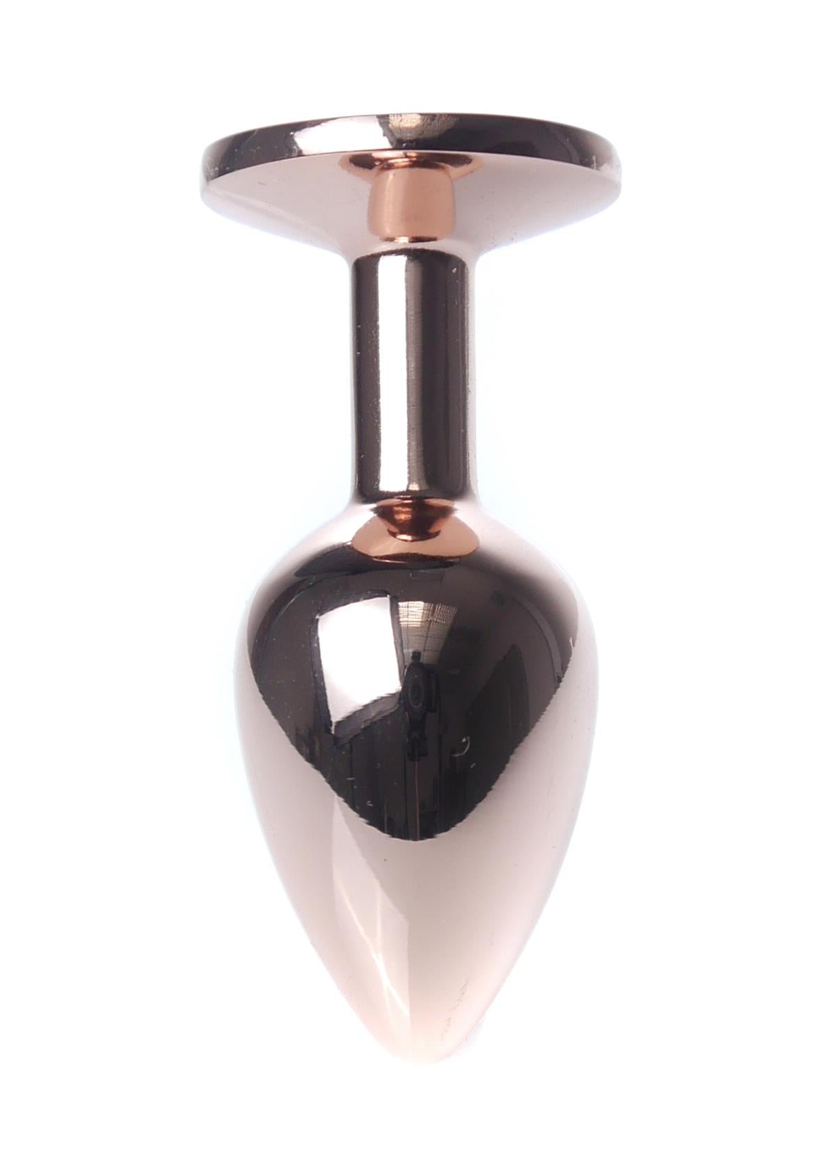 Boysoftoys – Rose Gold Anal Plug met Rode Edelsteen – 7 cm