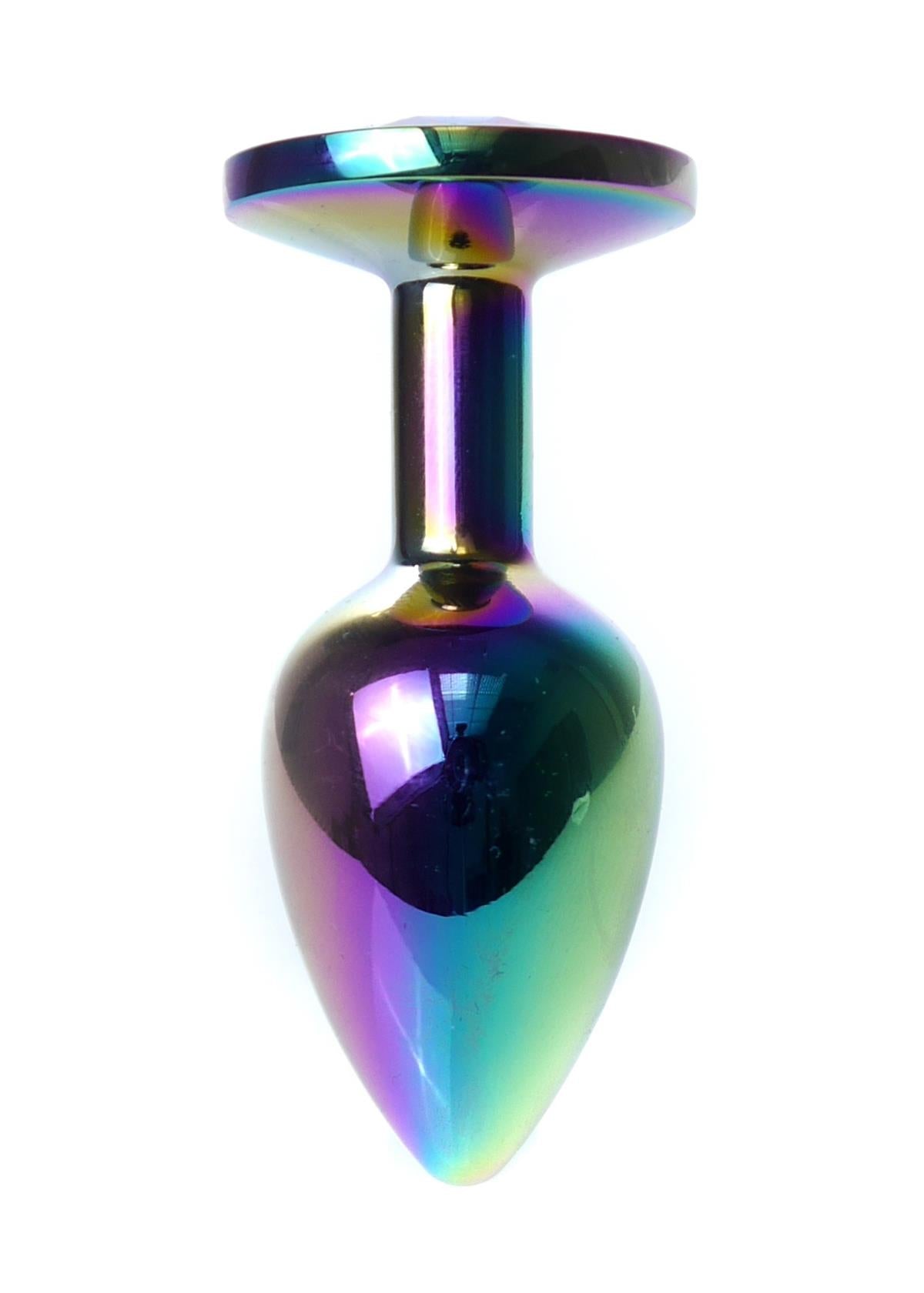 Boysoftoys – Rose Gold Anal Plug met Blauw Edelsteen – 7 cm