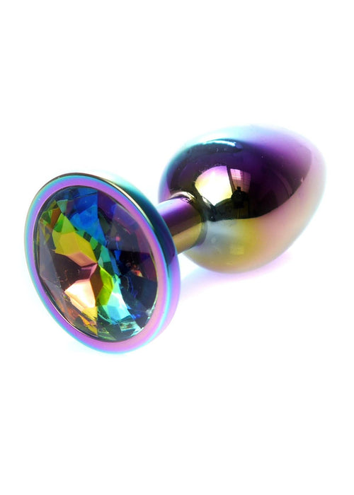 Boysoftoys – Rose Gold Anal Plug met Regenboogsteen – 7 cm