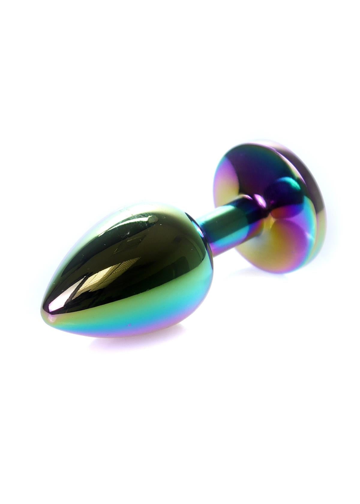 Boysoftoys – Rose Gold Anal Plug met Regenboogsteen – 7 cm