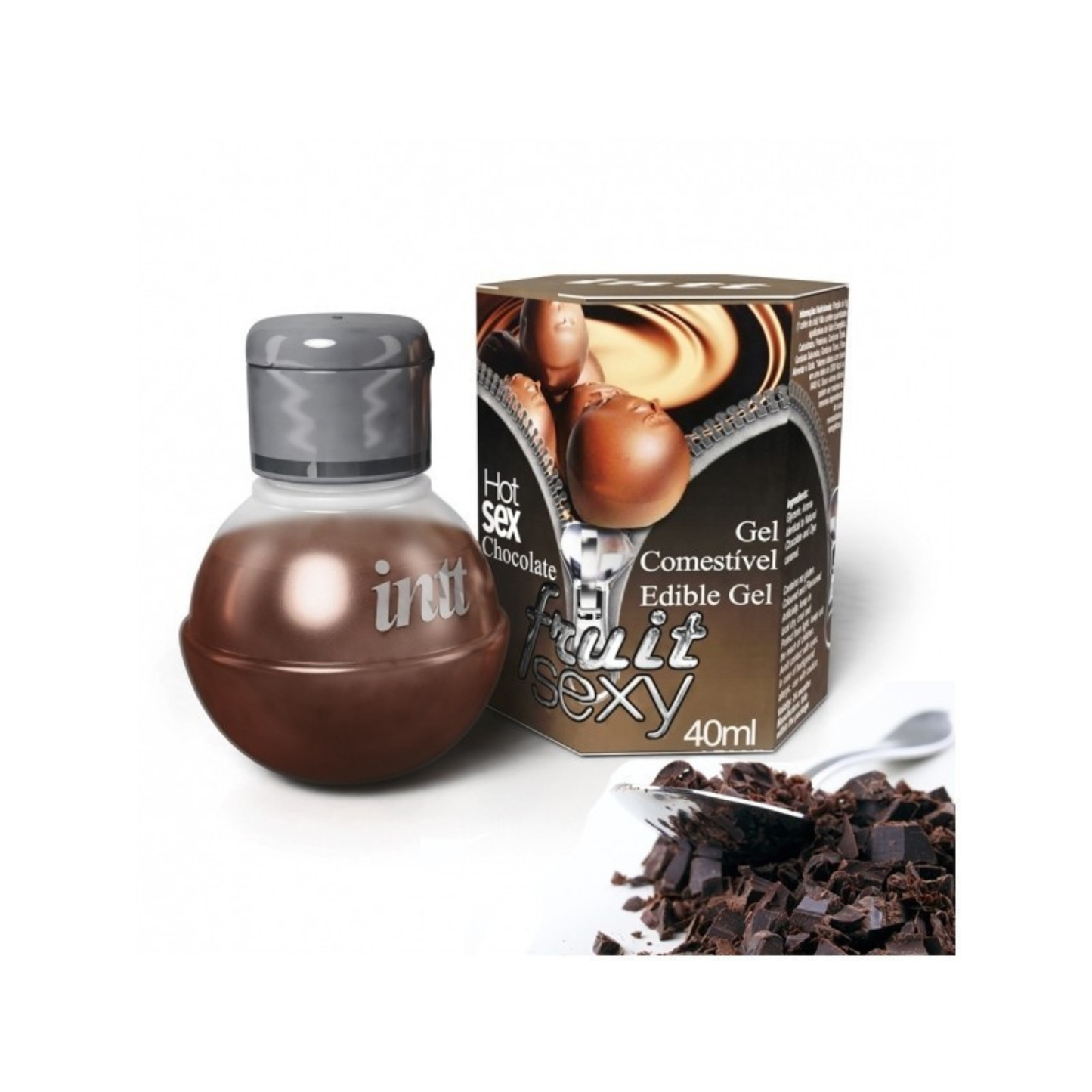 Intt – 045 – Fruit Sexy Edible Gel – Chocolate Flavor, 40 ml