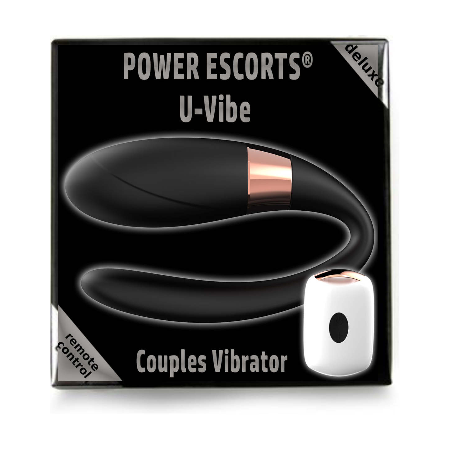 U-Vibe Couples Vibrator met Afstandsbediening – Zwart