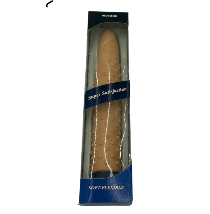 Big Dots Ribbel Vibrator – 24 cm | Huidskleur | Window Box