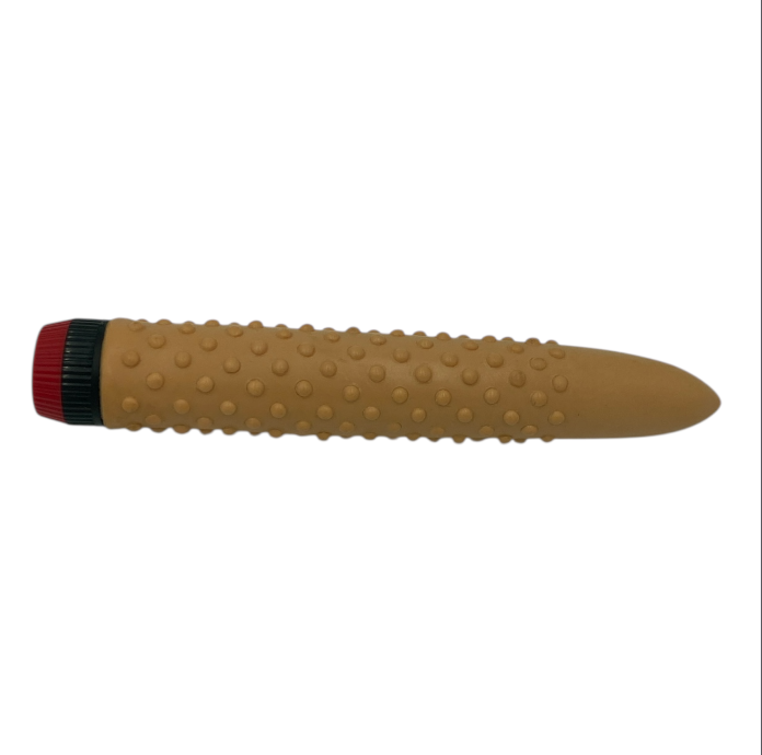 Big Dots Ribbel Vibrator – 24 cm | Huidskleur | Window Box