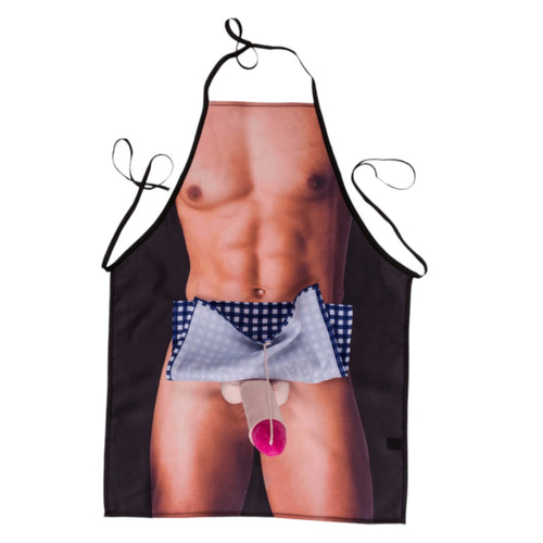 Kinky Pleasure - OB038 - Apron Sexy Men's Body - Sexy Keuken Schort