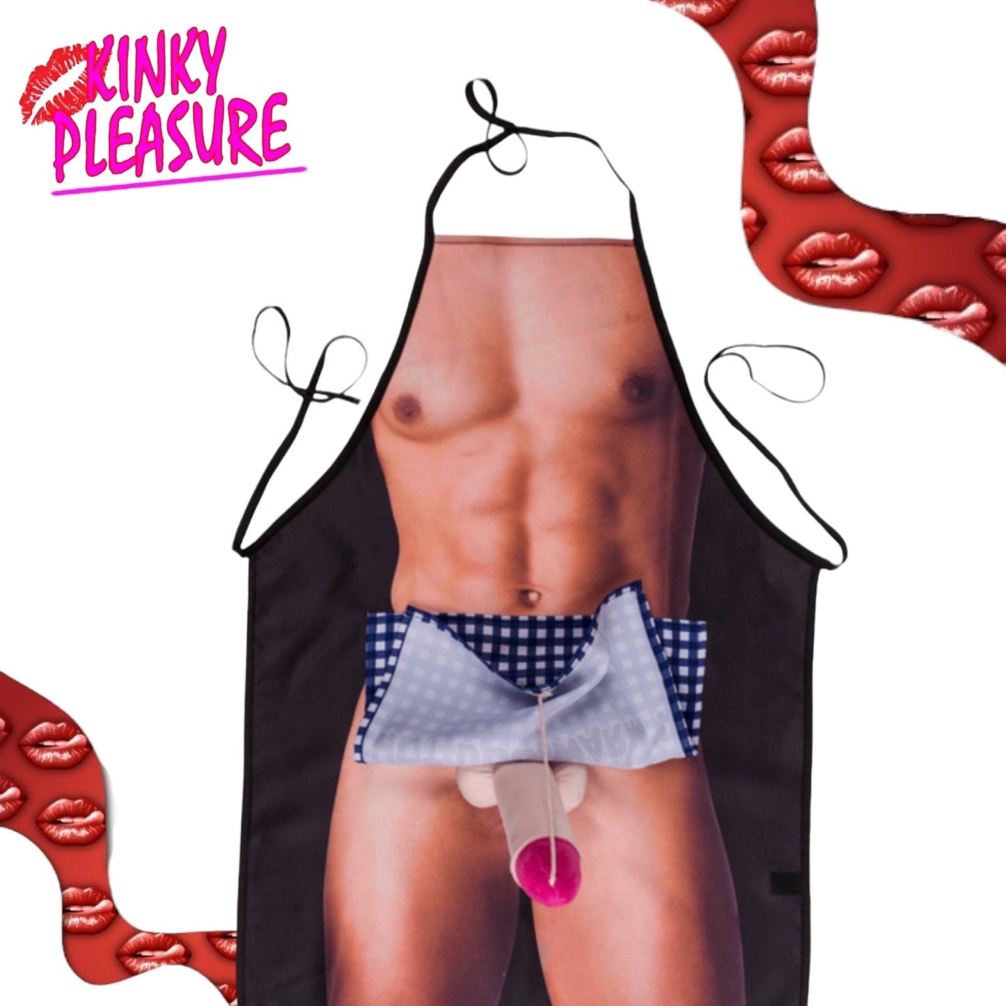 Kinky Pleasure - OB038 - Apron Sexy Men's Body - Sexy Keuken Schort
