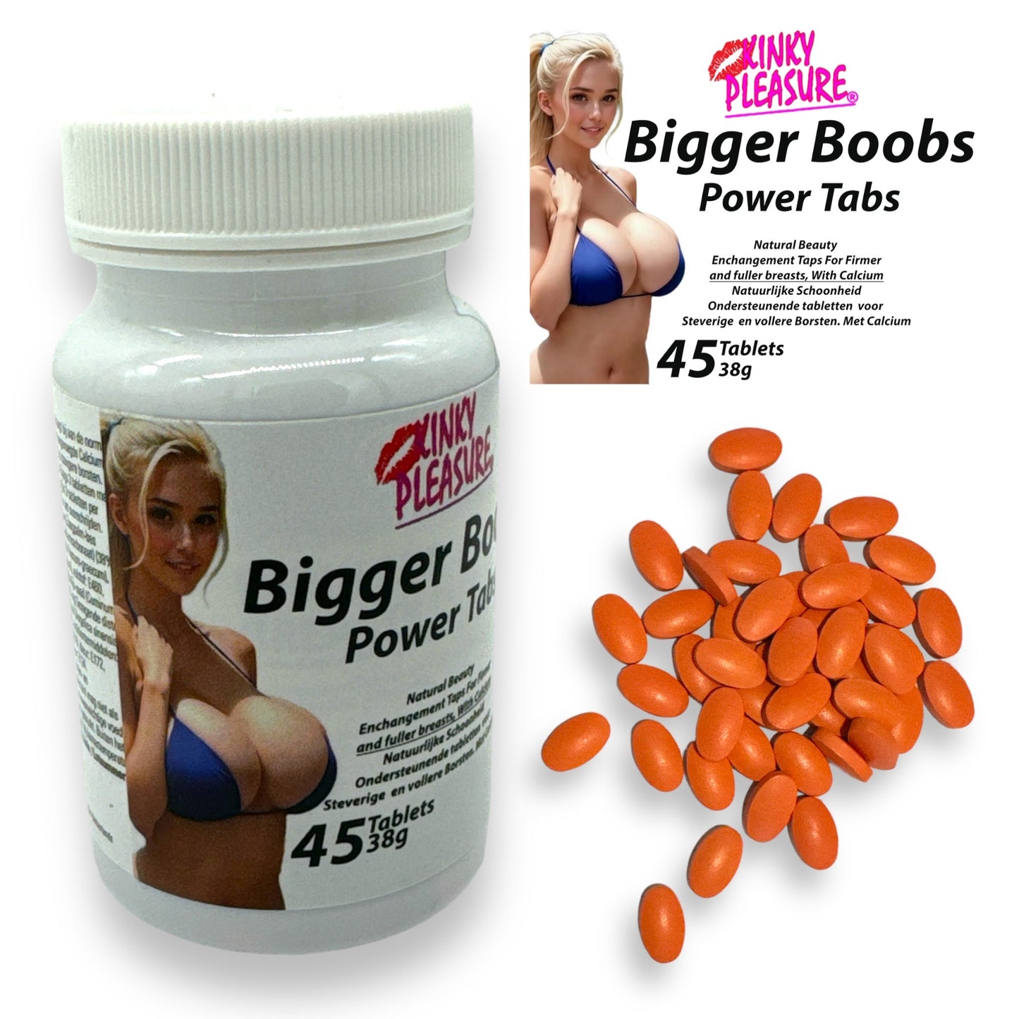 Kinky Pleasure Bigger Boobs – Power Tabs – 45 Tabletten