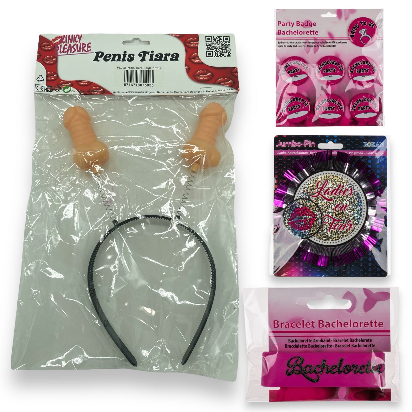 Kinky Pleasure - OB116 - Bachelorette Party Set - Package 9 Pieces