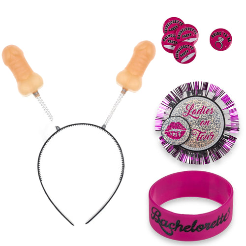 Kinky Pleasure - OB116 - Bachelorette Party Set - Package 9 Pieces