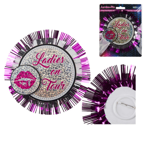 Kinky Pleasure - OB005 - Bachelorette Button / Broche XXL ''Ladies On Tour'' - 10 Pieces