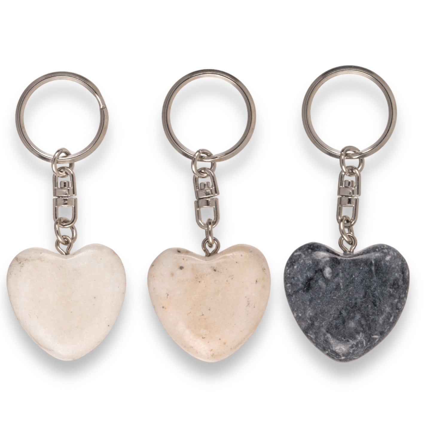 Kinky Pleasure - OB126 -Keychain Stone Heart - 3 Colours